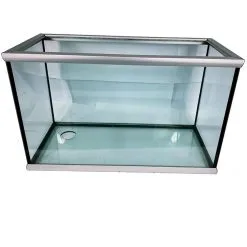 PETINGROS Vasca Life 80/100/120l Vitrea Con Profili In Alluminio Con O Senza Foro Sump