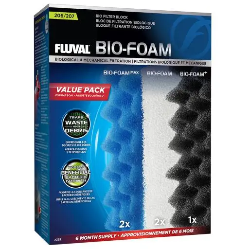 Fluval 207 Pacchetto Bio-foam 6 Mesi 3 Fluval 207 Pacchetto Bio-foam 6 Mesi