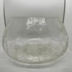 3CODE Boccia In Vetro Zigrinata Per Pesci Rossi