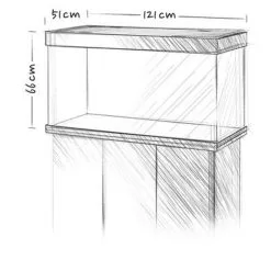 Acquario Juwel Rio 350 Led Nero Bianco Darkwood + Allestimento Dolce O Marino E Kit Manutenzione Omaggio 10 Acquario Juwel Rio 350 Led Nero Bianco Darkwood + Allestimento Dolce O Marino E Kit Manutenzione Omaggio -Vendite Cibo per i pesci rio350disegno