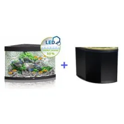 ACQUARIO JUWEL TRIGON 350 Led Nero Con Supporto VISUS 295 Nero