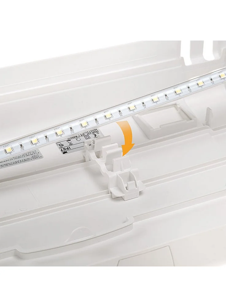 FERPLAST Acquario Capri Bianco Led 50 60 80 Completo Di Allestimento 9 FERPLAST Acquario Capri Bianco Led 50 60 80 Completo Di Allestimento - immagine 7