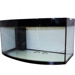 Vasca Vitrea Curva 100x55x60h Acquario 240 Litri Un Foro Passante